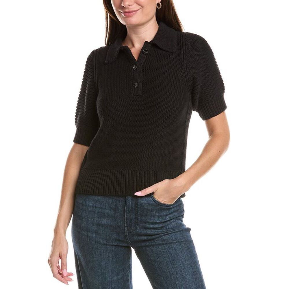 Michael Stars Womens Marley Collared Popover